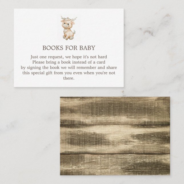 Rentier Bitte bringen Sie eine Bucheinschlusskarte Visitenkarte (Vorne/Hinten)