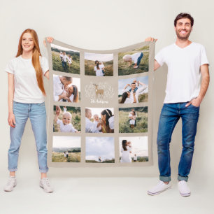 Rentier botanisch elegant 11 Foto moderne natürlic Fleecedecke