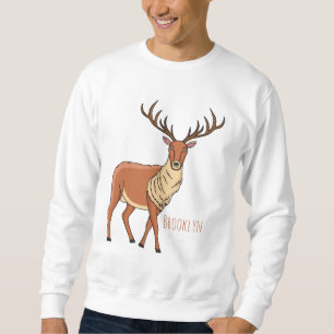 Rentier-Cartoon-Abbildung Sweatshirt