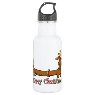 Rentier Christmas Dackel Edelstahlflasche