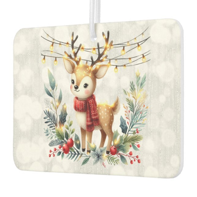 Rentier Christmas Lights Glittery Autolufterfrischer (Links)