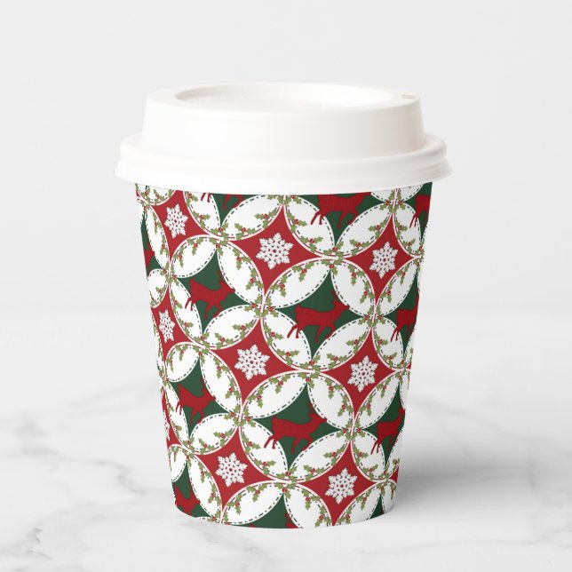 Rentier Circles-1-PAPER CUPS Pappbecher (Vorderseite)