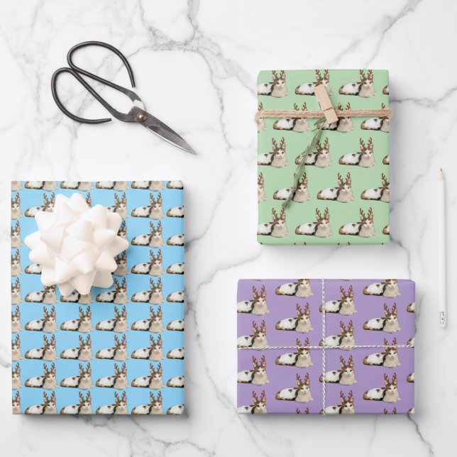 Rentier Cleopatra Geschenkpapier Set (Vorderseite)