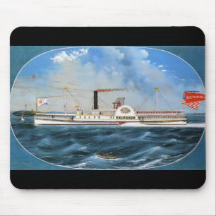 Rentier-Dampfschiff 1850 Mousepad