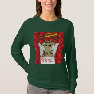 Rentier Engel Die Zeit ist vegan zu sein T-Shirt