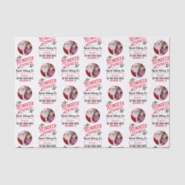 Rentier Express aus Santa Name & Foto Weihnachten Seidenpapier