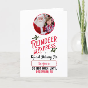 Rentier Express Kid Name & Foto Weihnachten