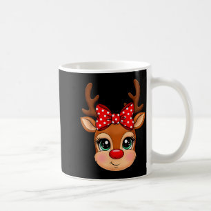 Rentier Frohe Weihnachten Mädchen Junge Kinder Kaffeetasse