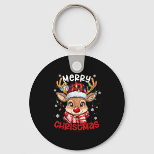 Rentier Frohe Weihnachts Weihnachts Weihnachtsfami Schlüsselanhänger