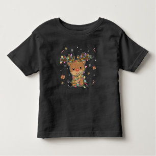 Rentier Frohe Weihnachts Wintertiere Hirsche Kleinkind T-shirt