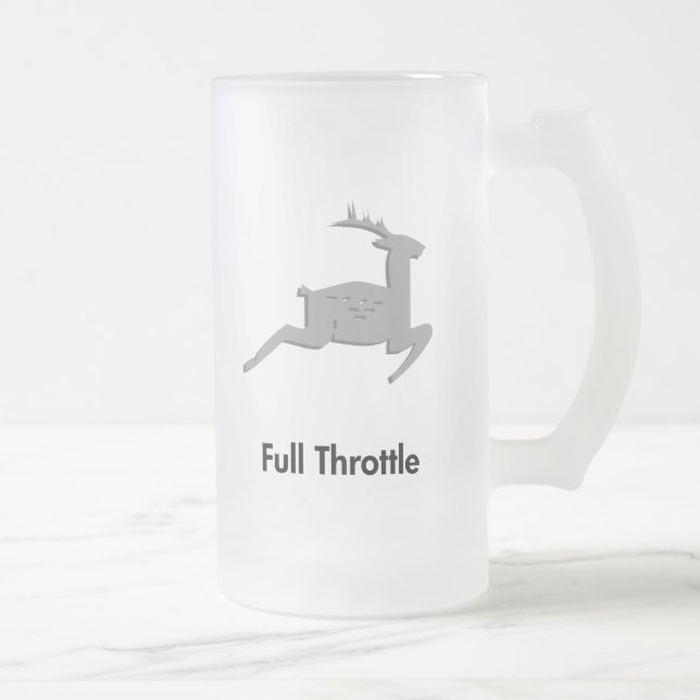 Rentier Full Throttle Mattglas Bierglas (Rechts)
