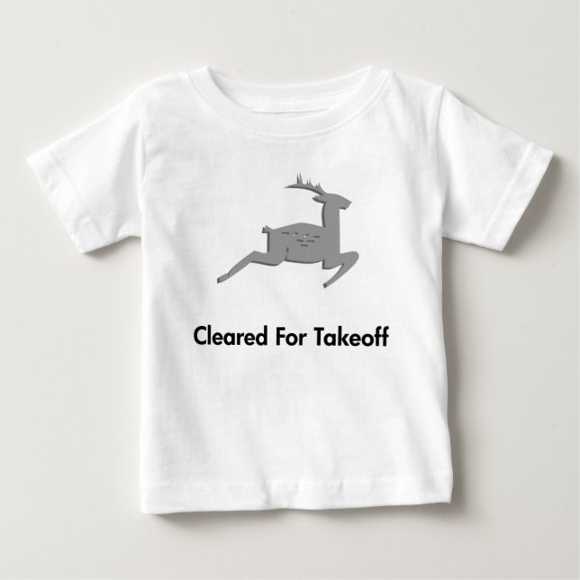 Rentier für Abflug freigegeben Baby T-shirt (Vorderseite)
