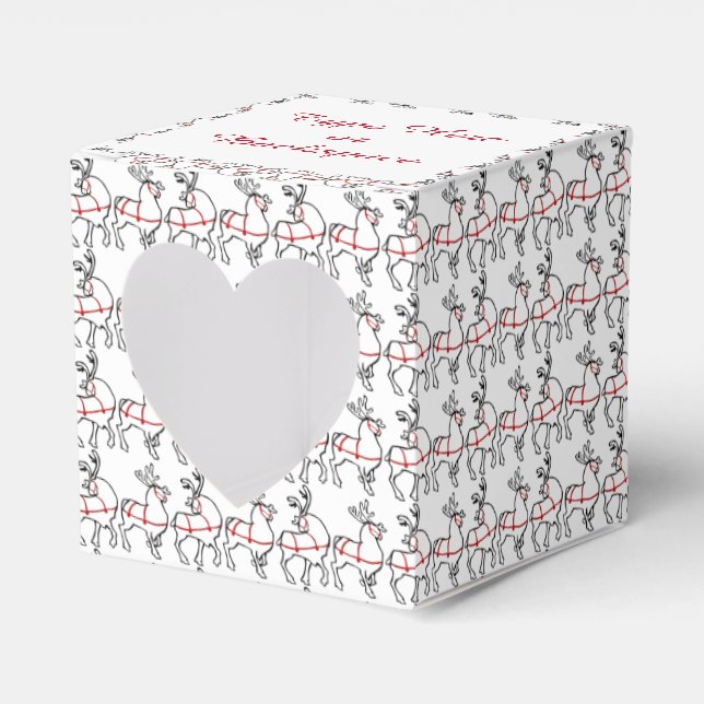 Rentier Geschenkboxen Personalisieren Weihnachts-G Geschenkschachtel (Vorderseite)