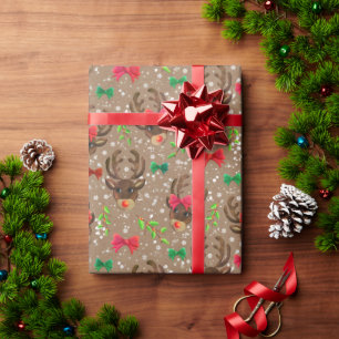 Rentier Geschenkpapier