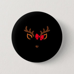 Rentier-Gesicht Weihnachtskostüm Xmas Pyjama G Button