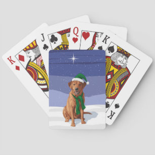 Rentier gibt Rabbit Snowman Carrot Nose Spielkarten