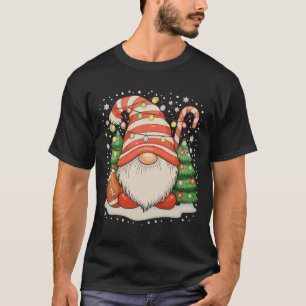 Rentier Gnom Fußball Ball Weihnachtsbeleuchtung Xm T-Shirt