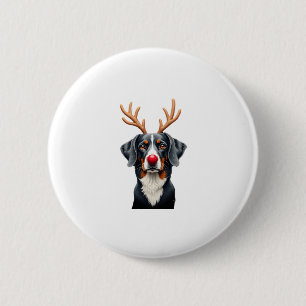 Rentier Great Dane Weihnachten Great Dane Hundemut Button