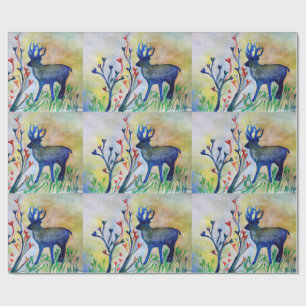 Rentier Hearts Liebe Matte Wrapping Paper Geschenkpapier