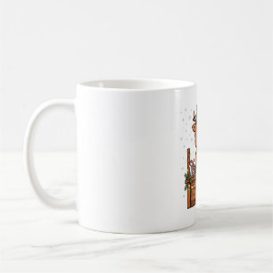 Rentier-Heißkakao-Stand Weihnachtskunst Kaffeetasse