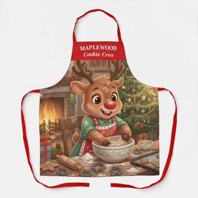 Rentier Holiday Baking Schürze (Vorderseite)