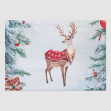 Rentier Holiday Tissue Paper