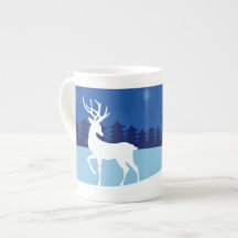 Rentier Illustration individuelle Name Tasse