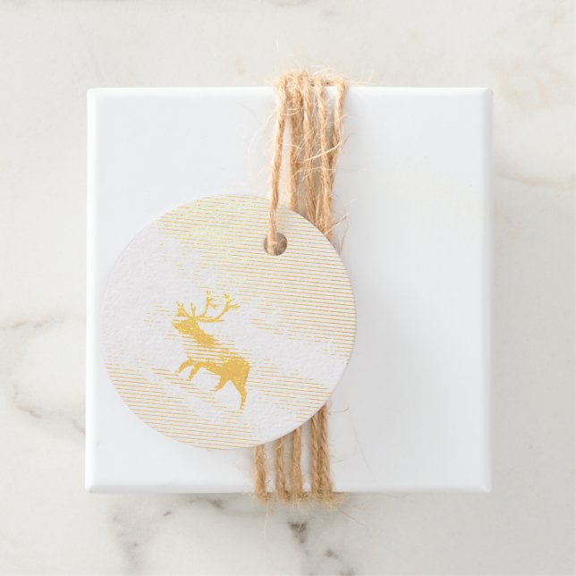 Rentier im Winter Geschenkanhänger (Mit Box)