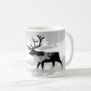 Rentier im Winter Kaffeetasse