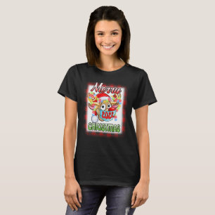 Rentier in Maske Matching Familie Pajama Weihnacht T-Shirt