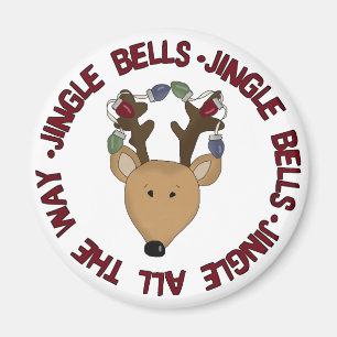Rentier Jingle Bells Tshirts und Geschenke Magnet
