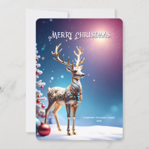 Rentier-Juwelen Weihnachts-Feiertagskarte Feiertagskarte