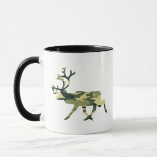 Rentier/Karibik-Waldkamouflage / Camouflage Tasse