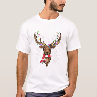 Rentier-Karorock Rentier Büffel Feiertag T-Shirt