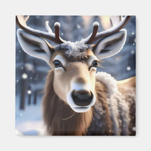 Rentier Magic: Nahes Up von Santas Loyal Companion Magnet