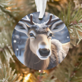 Rentier Magic: Nahes Up von Santas Loyal Companion Ornament