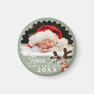 Rentier Magnet, das erste Foto des Babys Magnet