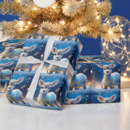 Rentier mit fröhlichem Weihnachtsgrüßen Geschenkpapier