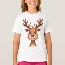 Rentier mit Weihnachtsleuchten