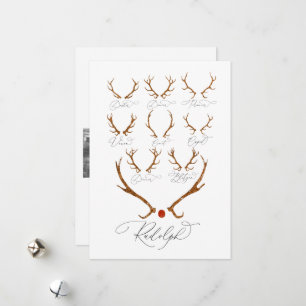 Rentier Names Multi-Foto Weihnachten