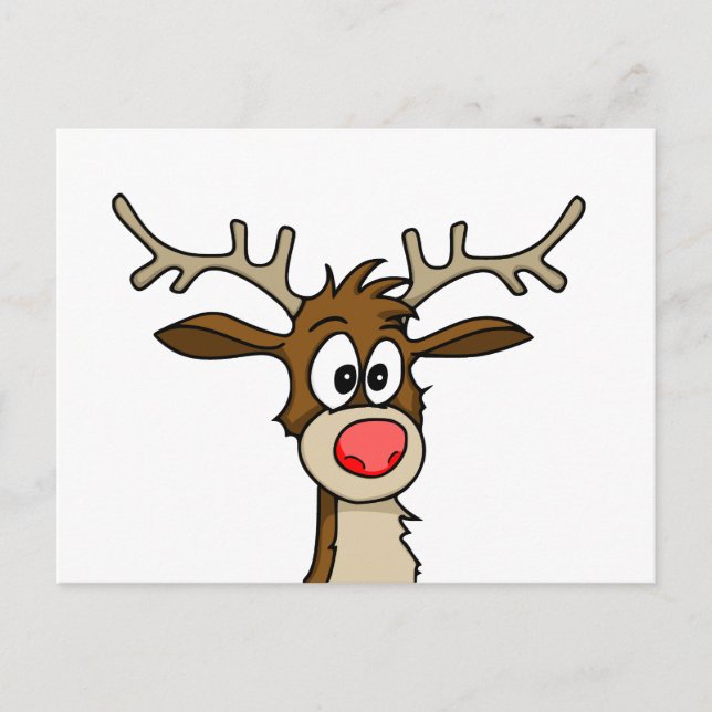 Rentier Postkarte (Vorderseite)