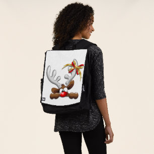 Rentier Puzzled Weihnachtsmann Rucksack