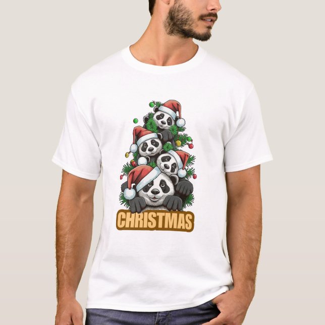 "Rentier Revelry: Whimsical Yuletide Fashion" T-Shirt (Vorderseite)