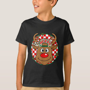 Rentier Rudolph Frohe Weihnachten Xmas Feiertag Ju T-Shirt
