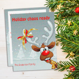 Rentier Rudolph Weihnachtsgrüße Postkarte