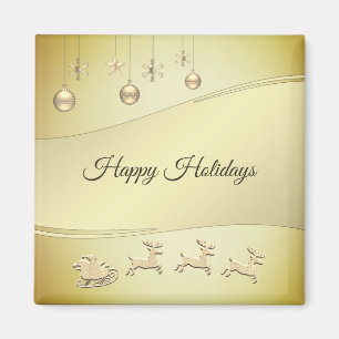 Rentier-Schlitten-Christmagnet Magnet
