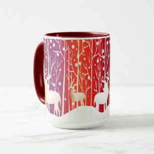 Rentier Schneee Weihnachtstasse Tasse