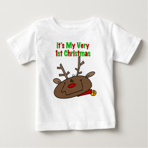Rentier Sehr 1. Weihnachten Baby T-shirt