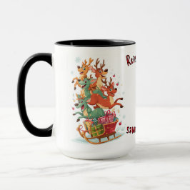 Rentier-Spiele-Tasse - Weihnachtsgeschenk Tasse