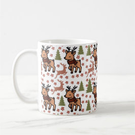 Rentier süße Blumen-Tasse Kaffeetasse